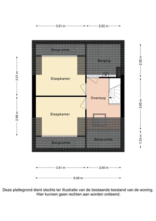 Plattegrond - Wachtendonckstraat 41, 6371 VV Landgraaf - Wachtendonckstraat 41 Landgraaf - Zolder 2D.jpg